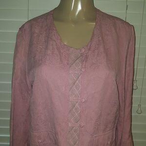 J. Jill linen silk blend top